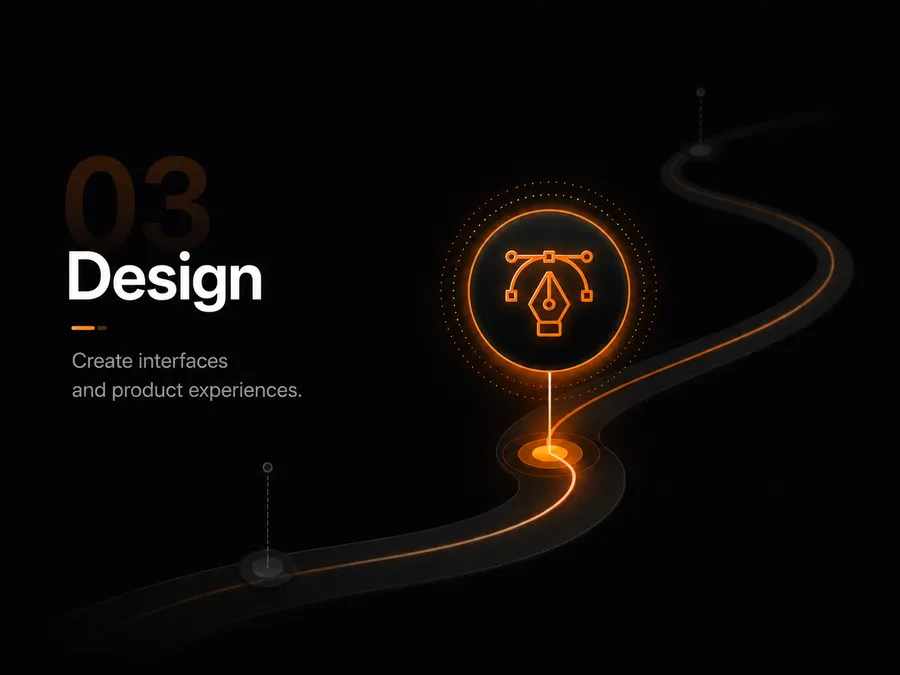 Design process stage illustration
