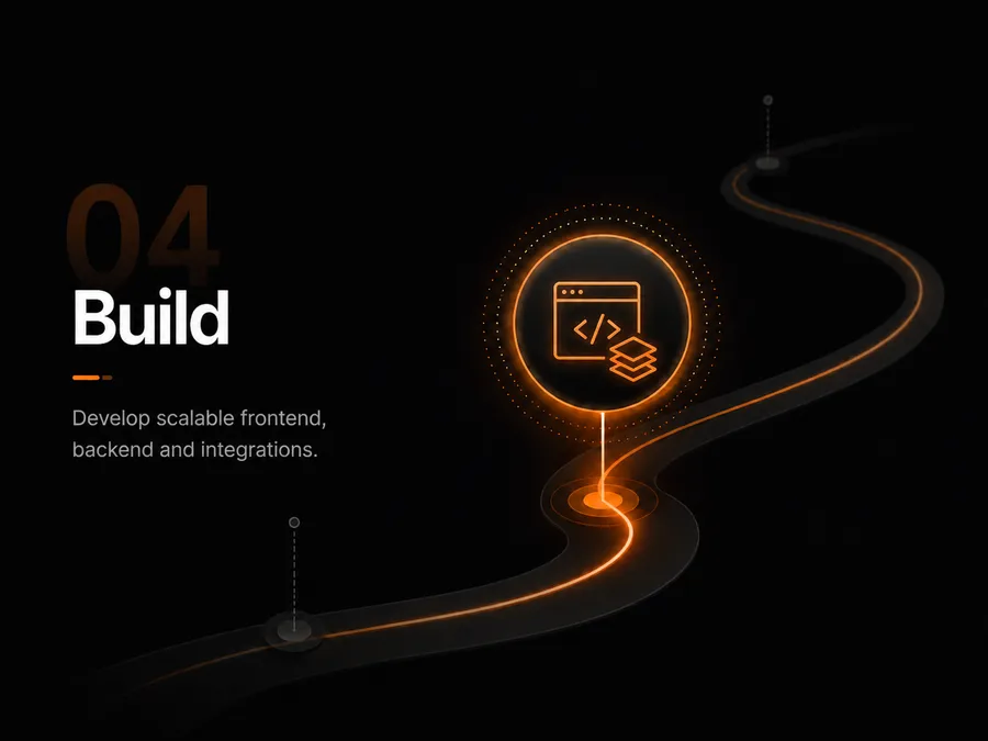 Build process stage illustration